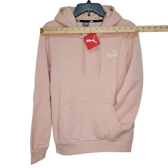 NWT PUMA Woman's Essentials Hoodie Soft Pink Pullover Size Large - Picture 3 of 10